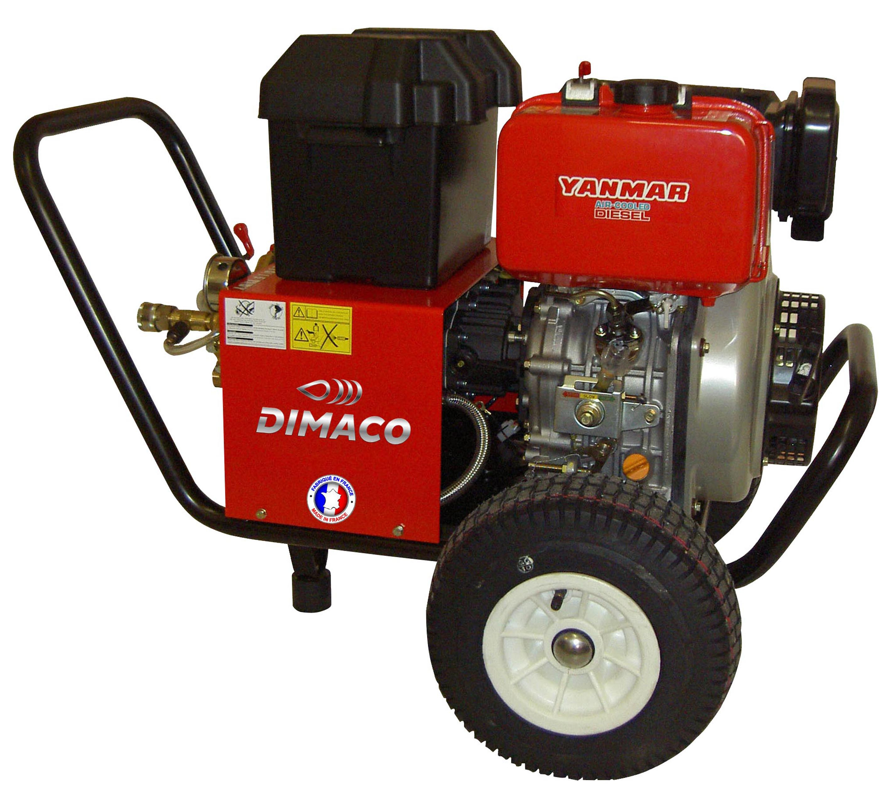 NETTOYEUR HP 900 L/H 200 B MOTEUR DIESEL YANMAR 10 CV DEM ELEC - DIMACO - TID15200YD