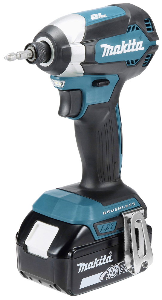 Pack 4 machines 18 V Li-Ion batterie 5 Ah DGA504 + DDF482 + DHR241 + DTD153 - MAKITA - DLX4080TX1