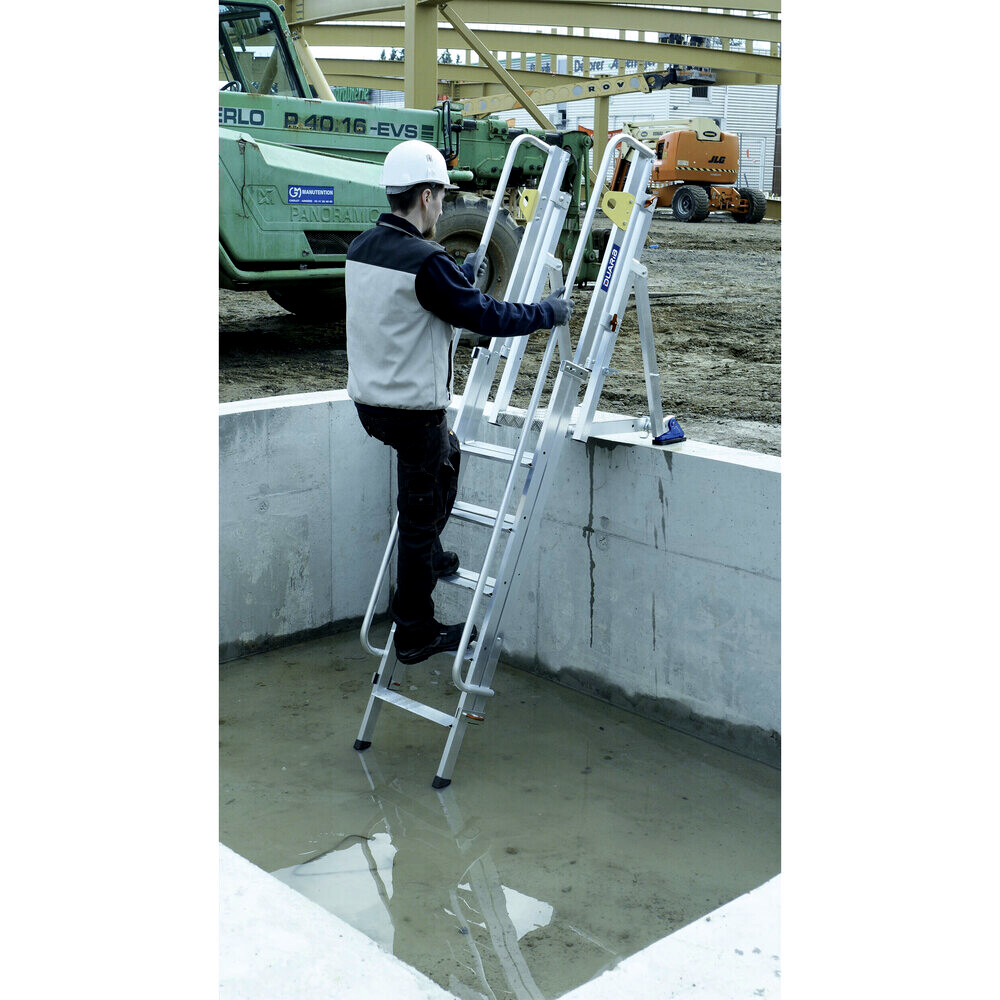 PLATEFORME HAUTEUR REGLABLE ACCESS FOND DE FOSSE - 6 A 10 MARCHES - DUARIB - N111203