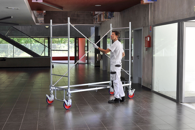 Echafaudage roulant DUARIB Acier ROLLSTAR 205 hauteur travail 4m90 - 8320032