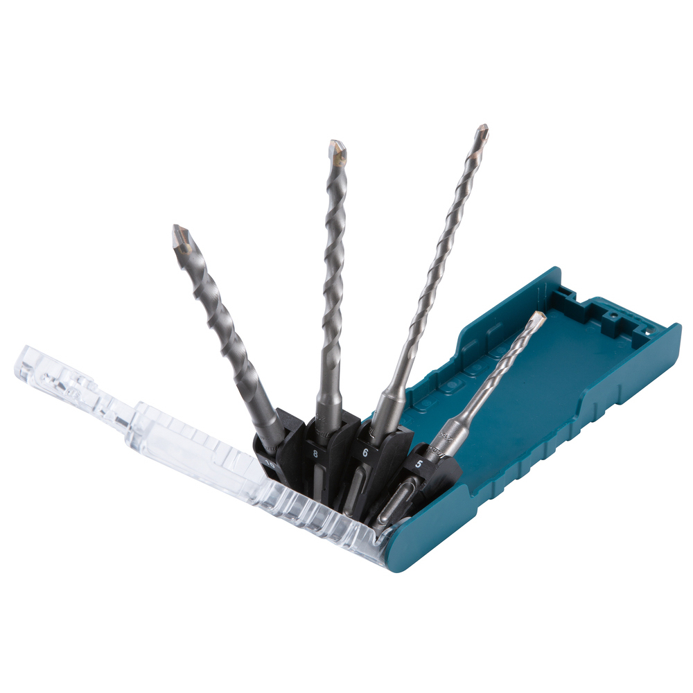 COFFRET DE FORETS SDS-PLUS 2T ECO (4 PCS) 5/6/8/10 MAKITA - D74136