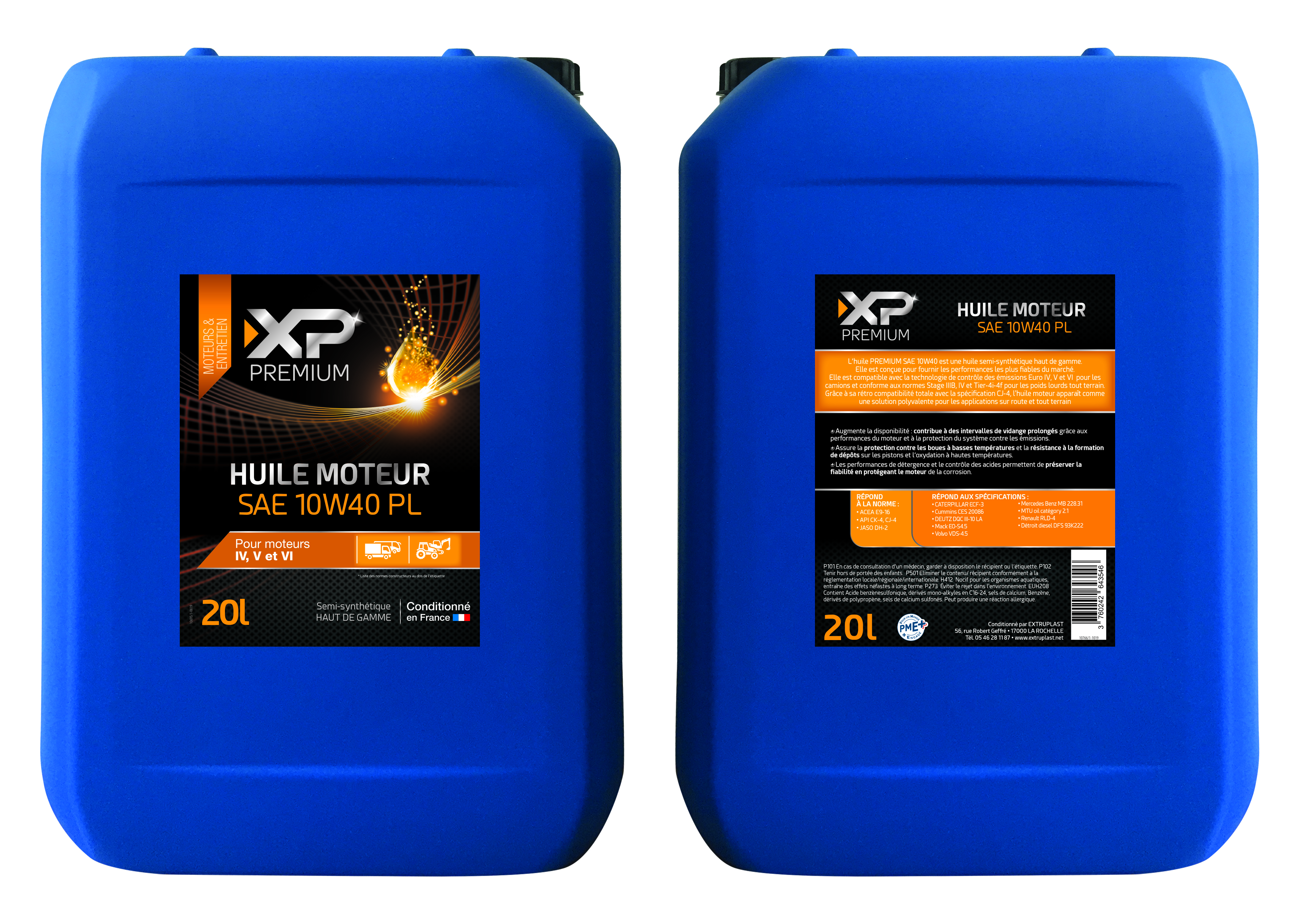 Huile moteur SAE 10W40 20l - 10730