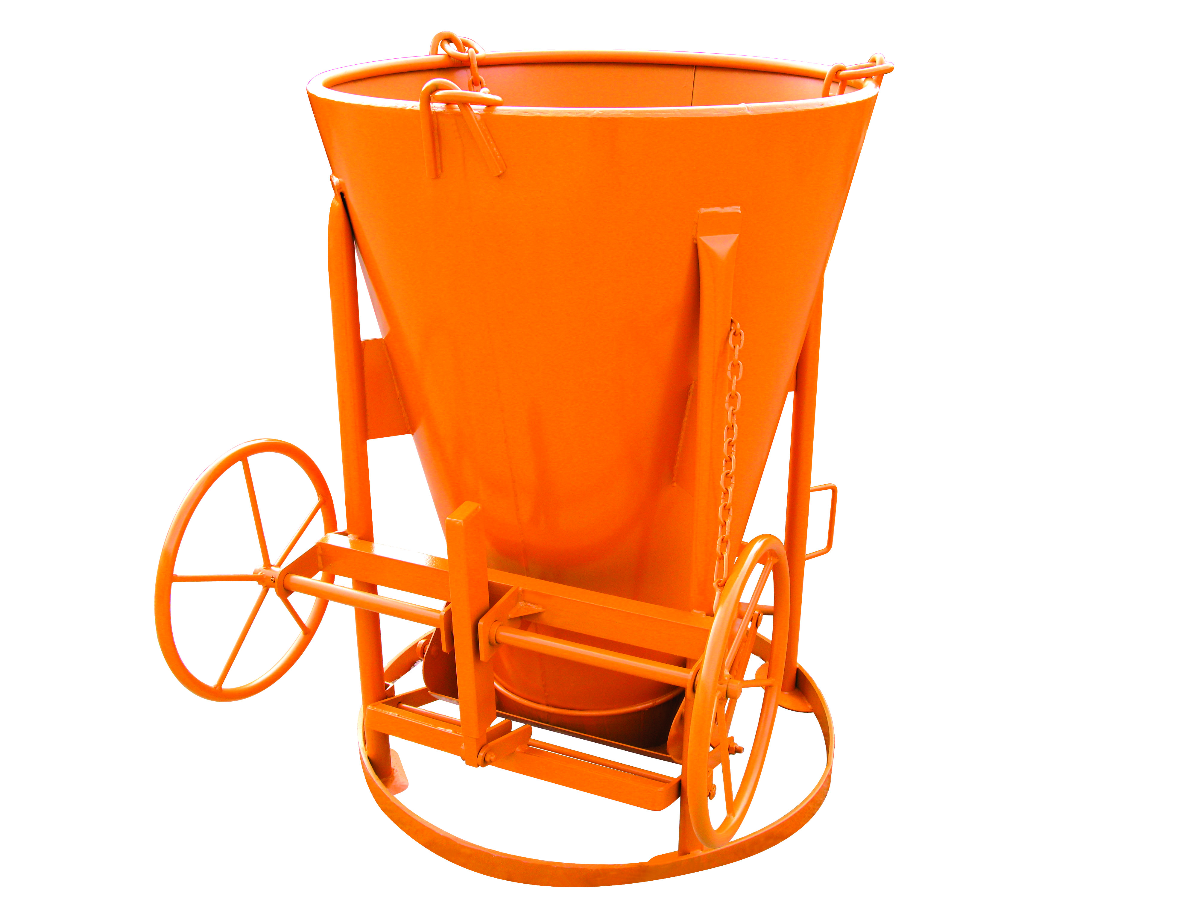 Benne à béton EICHINGER 150 L cylindro-conique à fond ouvrant-Mécanique sans volant-10111