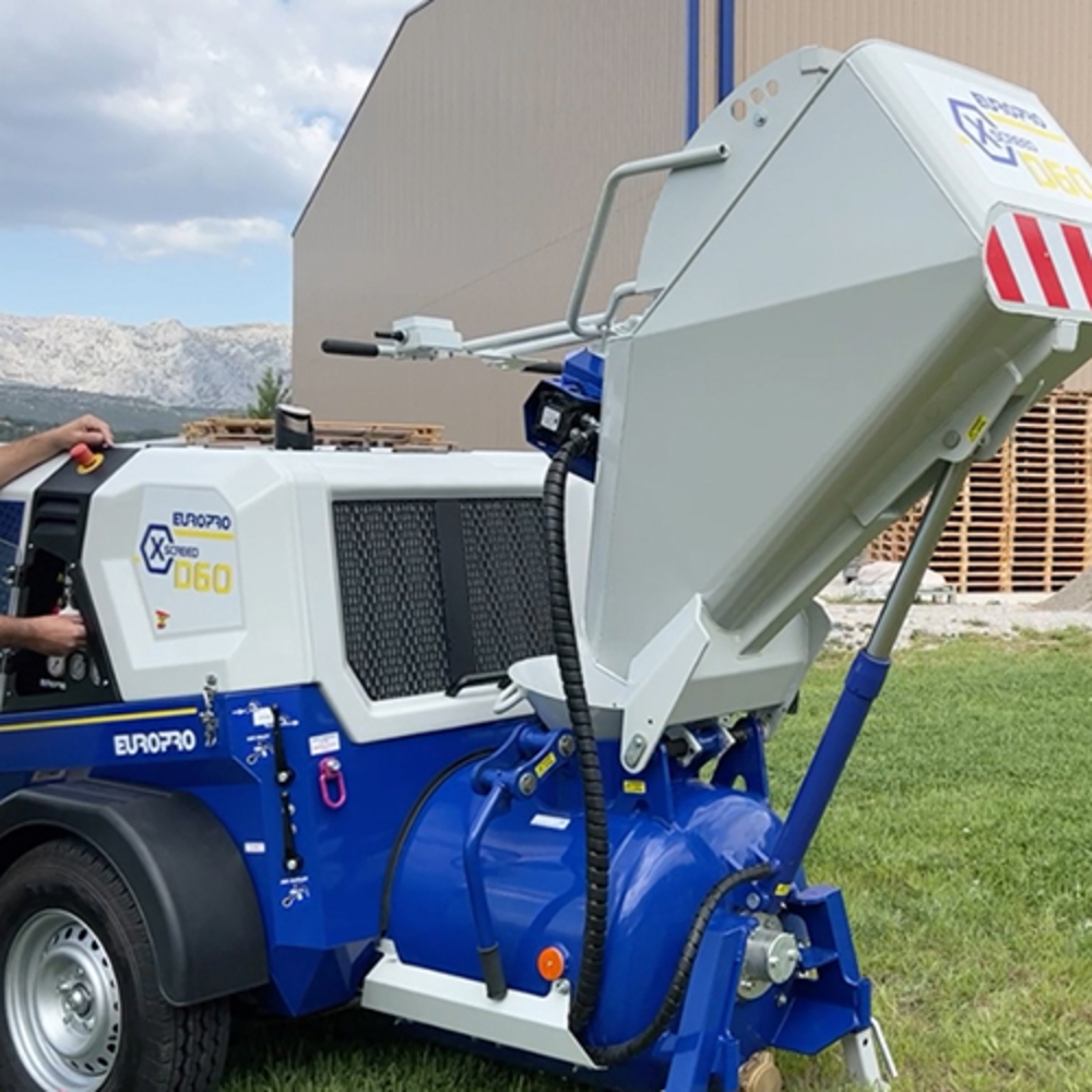 Option trémie machine à chape X-SCREED D60 - EUROMAIR - 40105