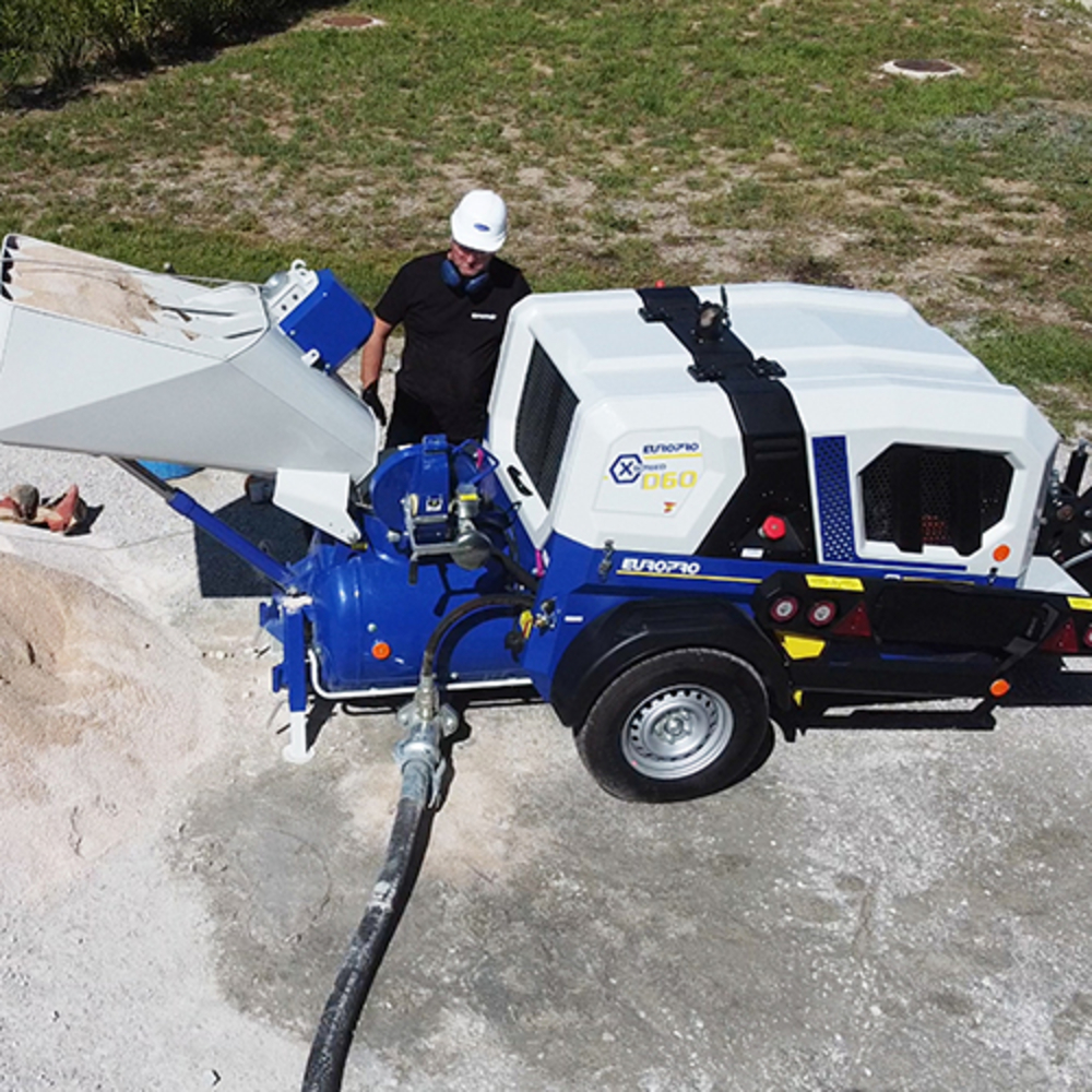 Option trémie machine à chape X-SCREED D60 - EUROMAIR - 40105