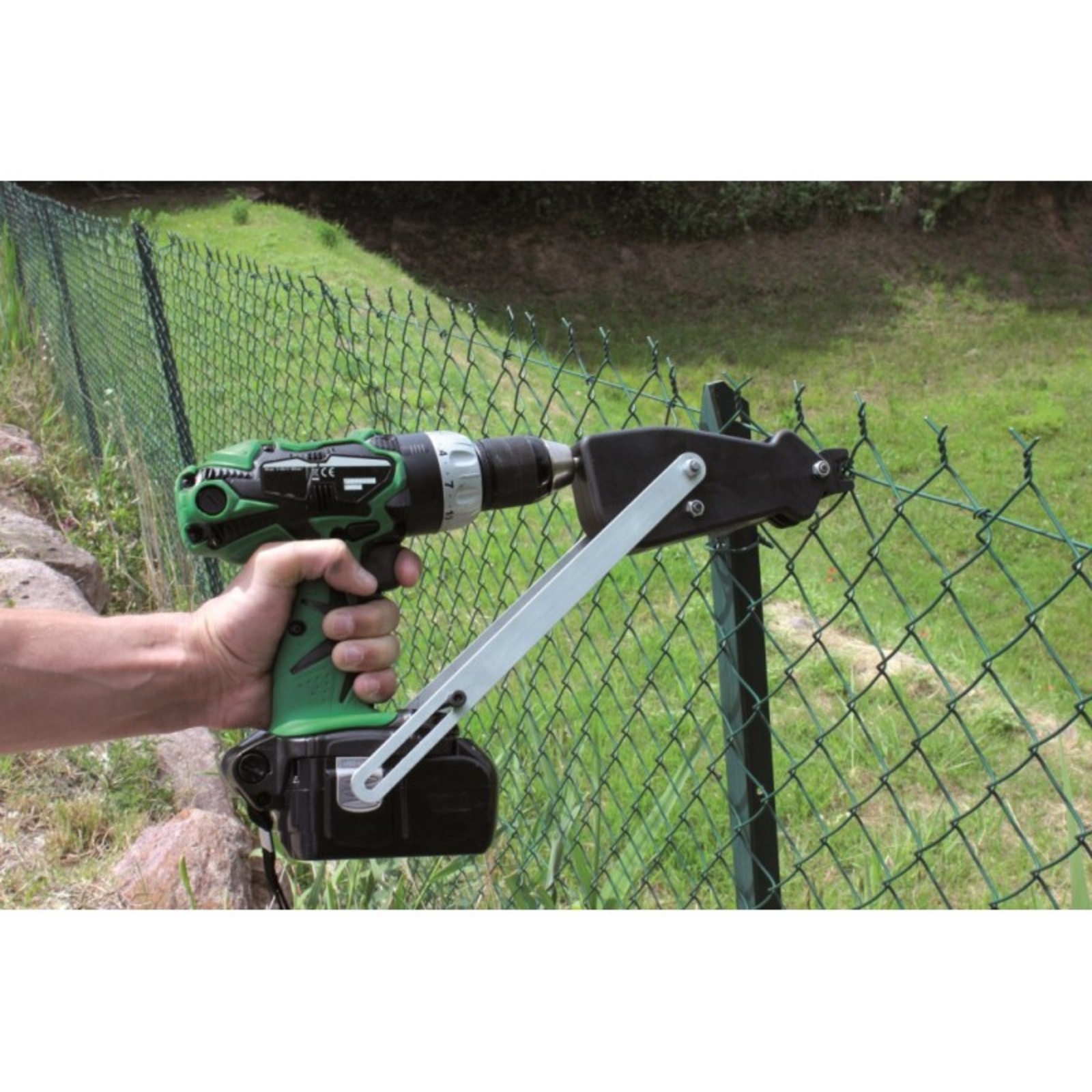 POWER GRAFER - Agrafeuse à grillage adaptable sur perceuse/visseuse - EDMA - 41455