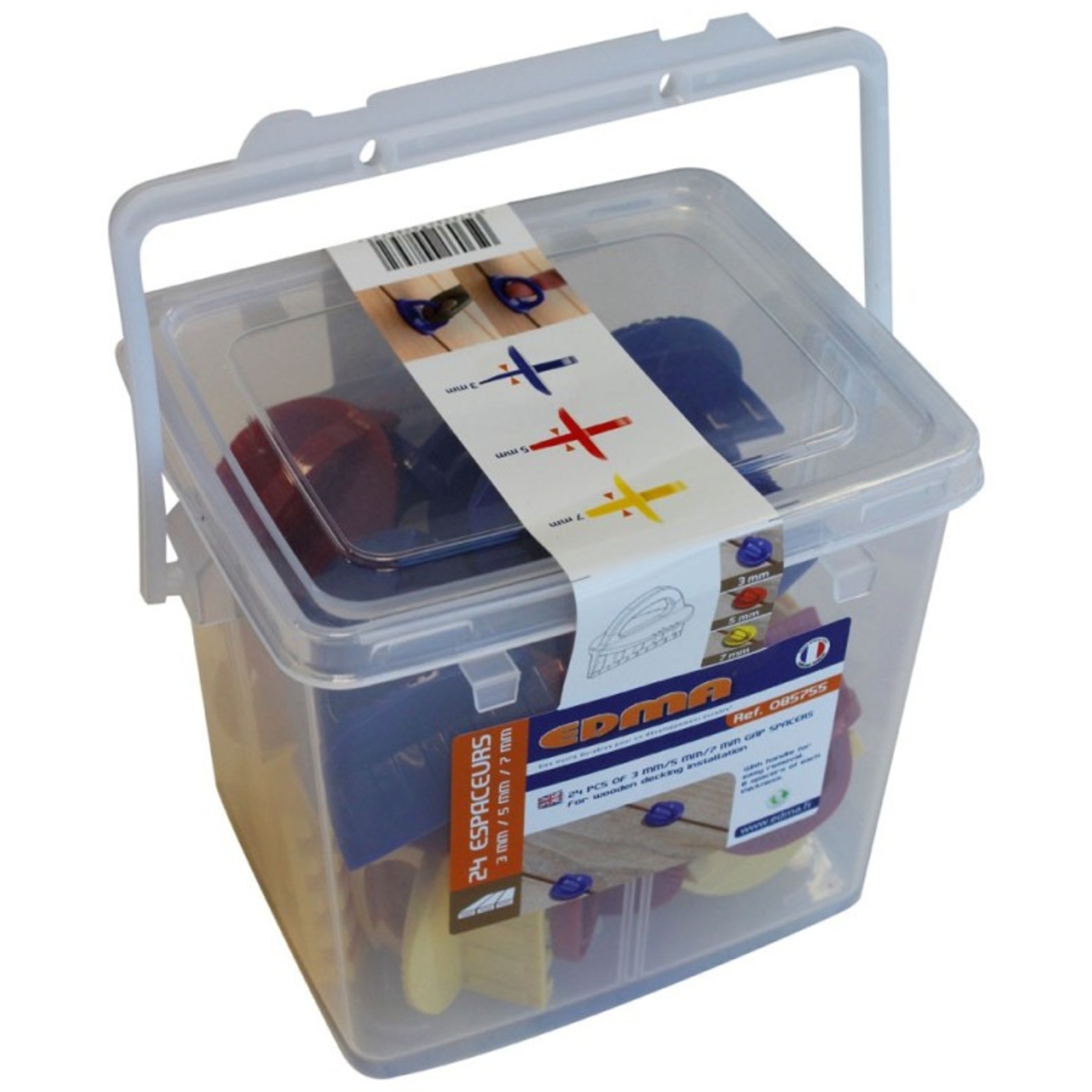 ESPACEUR - Assortiment 3, 5, 7 mm x 24 pcs -  EDMA - 085755