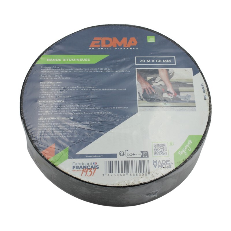 BANDE BITUMINEUSE - 20 m x 60 mm - EDMA - 086855