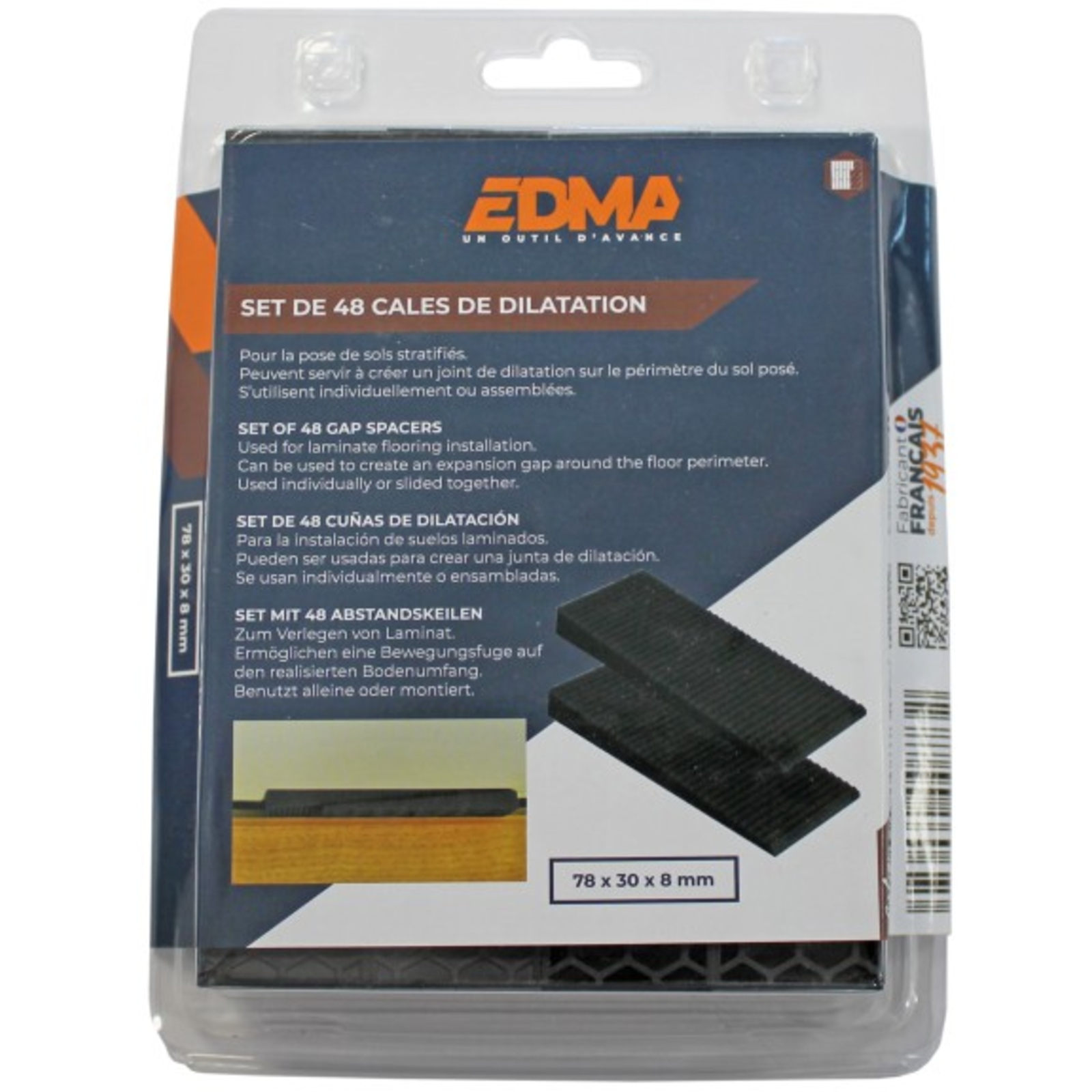 CALE DE DILATATION x 48 pcs -  EDMA - 087355
