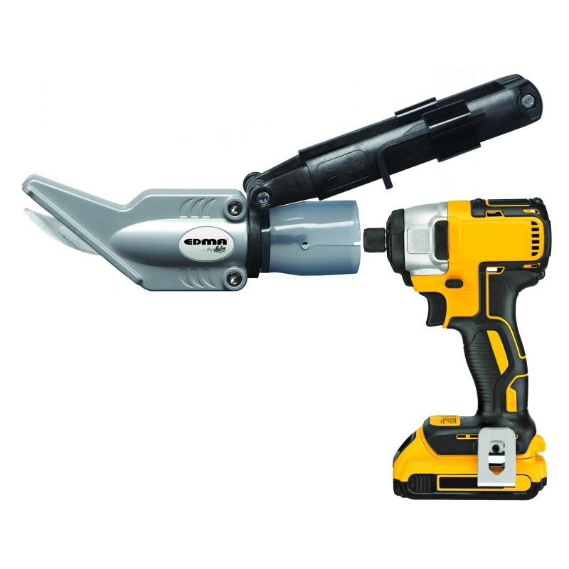 TURBOSHEAR FIBRES-CIMENT - Cisaille pour panneaux fibres-ciment adaptable sur perceuse/visseuse sans fil - EDMA - 230155