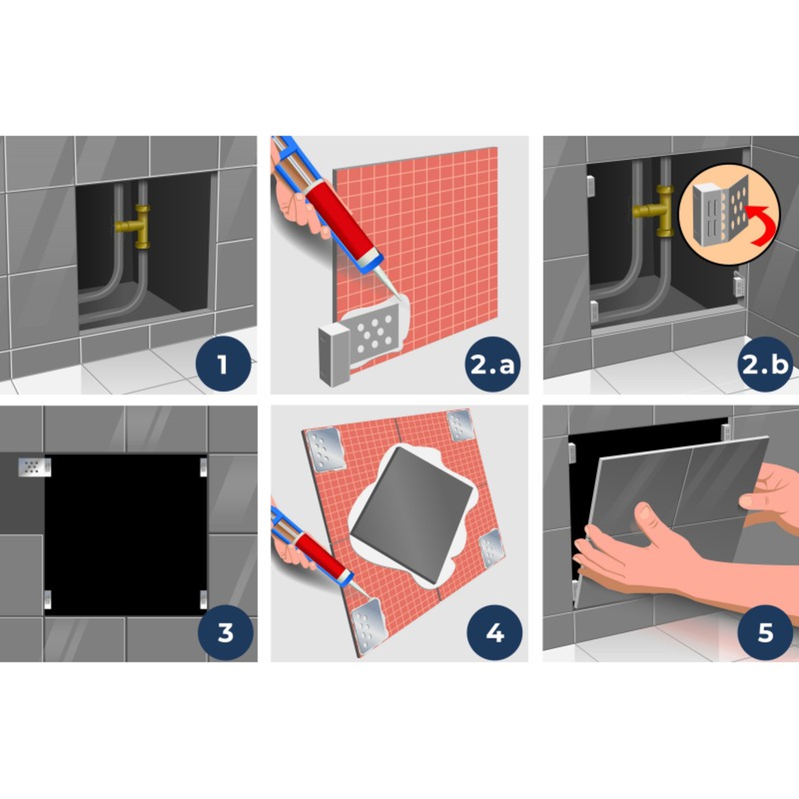 EDMAGNETIK - Système magnétique pour réaliser des trappes de visite -  EDMA - 257655