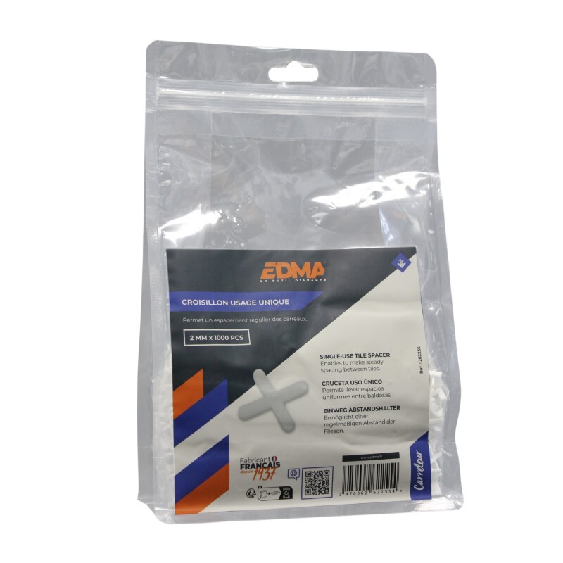 CROISILLON USAGE UNIQUE - 2 mm - x 1000 pcs - EDMA - 262255