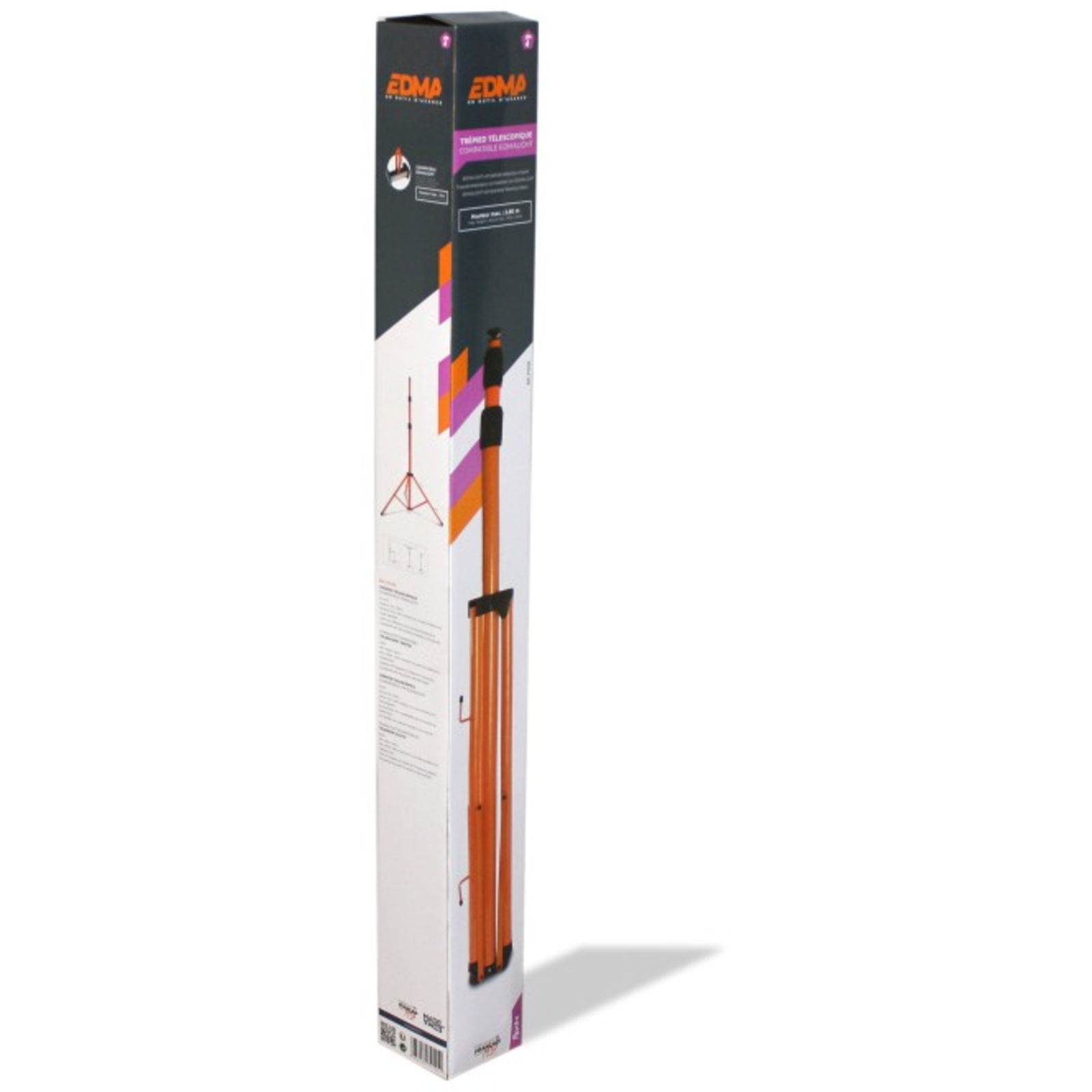 TRÉPIED TÉLESCOPIQUE COMPATIBLE EDMALIGHT -  EDMA - 274155