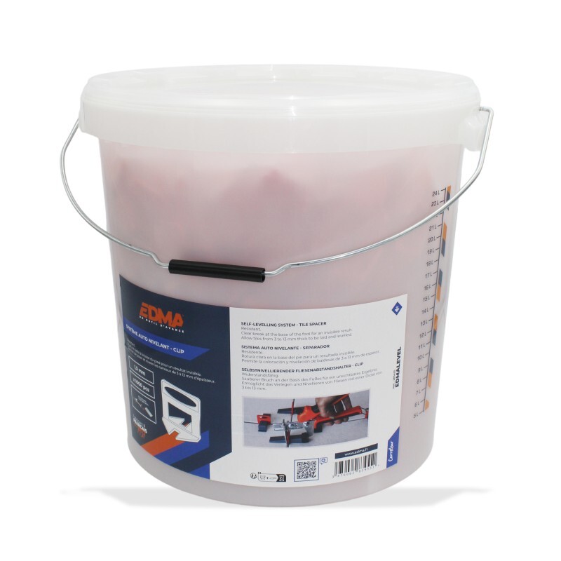 EDMALEVEL SYSTÈME AUTO NIVELANT - Clip 1,5 mm - x 1000 pcs - EDMA - 283455