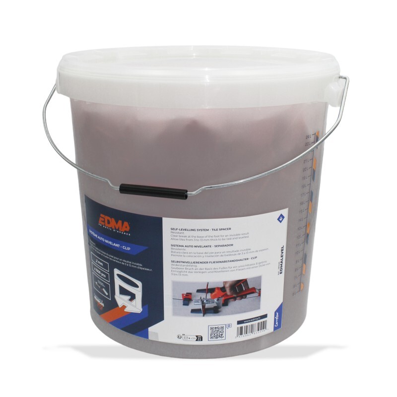 EDMALEVEL SYSTÈME AUTO NIVELANT - Clip 2 mm - x 1000 pcs - EDMA - 283555
