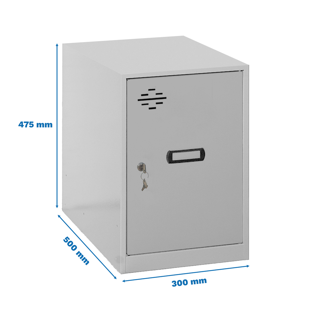 Vestiaire métallique 475x300x500 - Gris - SIMON RACK - 8425437065033