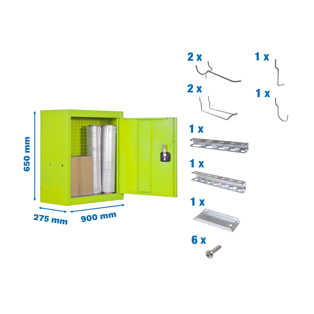 Armoire de rangement - 650x900x275 - Vert - SIMON RACK - 8425437072161