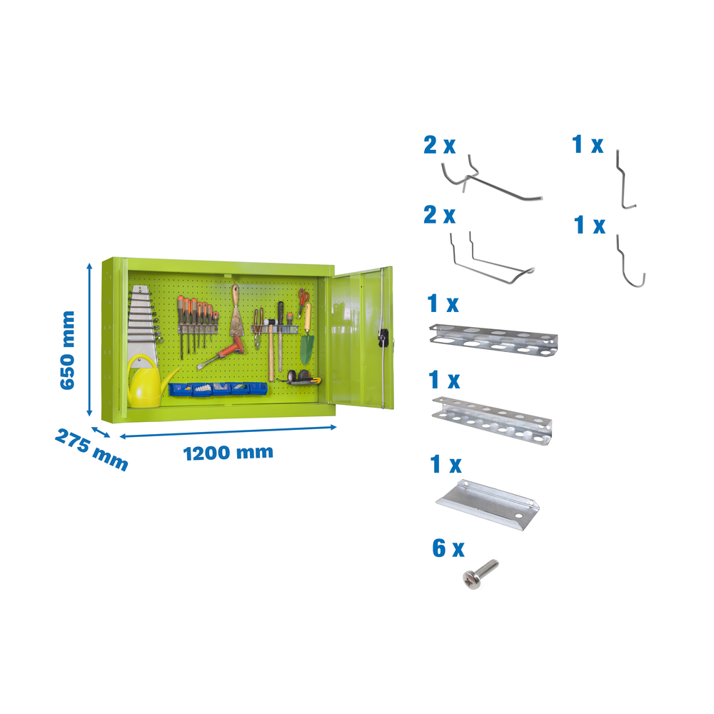 Armoire de rangement - 650x1200x275 - Vert - SIMON RACK - 8425437072178