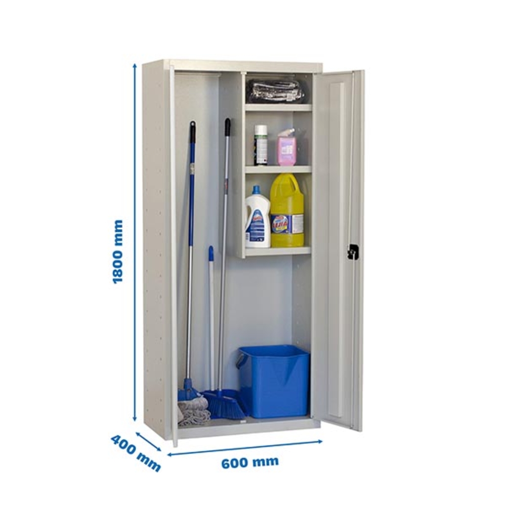 Vestiaire métallique 1800x600x400 - 3 niveaux Gris - SIMON RACK - 8425437079306