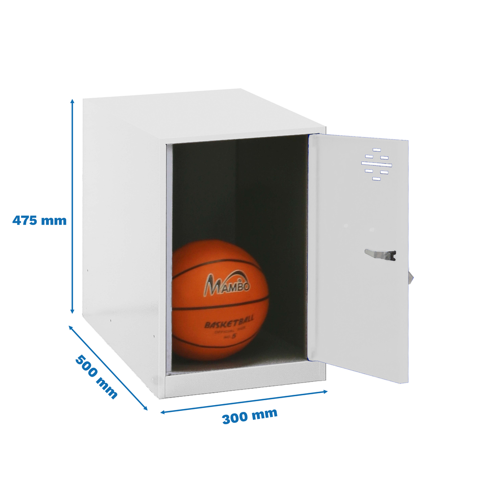 Vestiaire métallique 475x300x500 - Blanc - SIMON RACK - 8425437116469