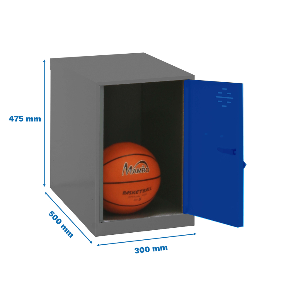 Vestiaire métallique 475x300x500 - Anthracite/Bleu - SIMON RACK - 8425437116520