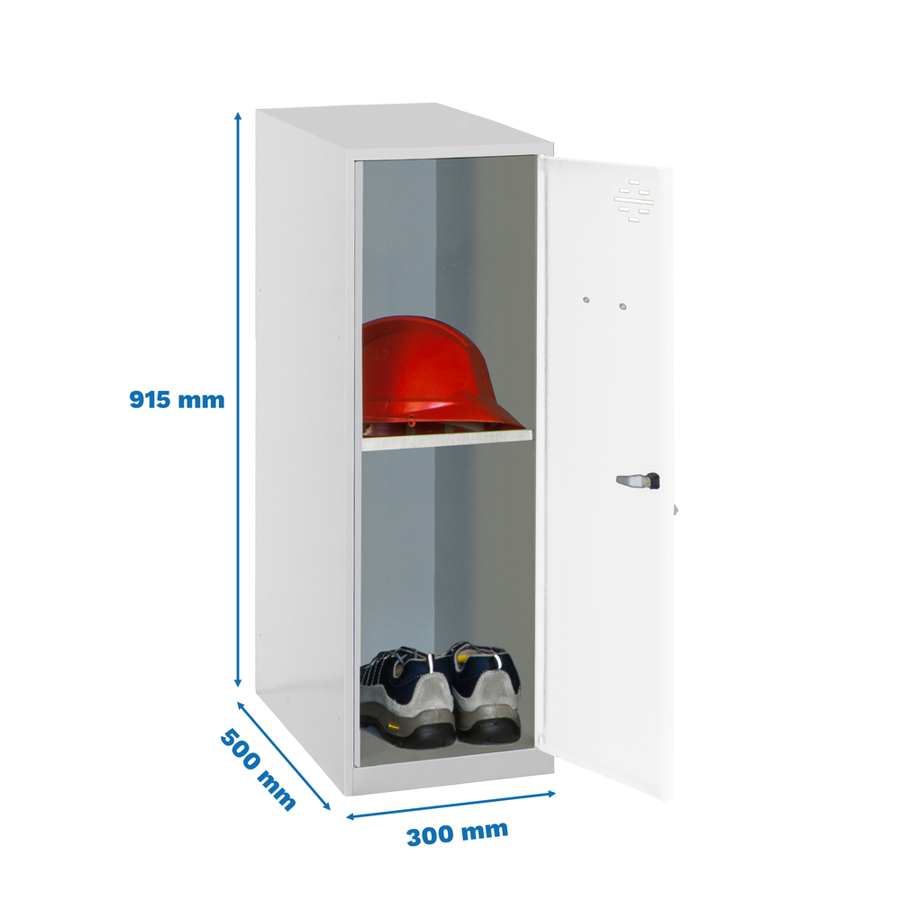 Vestiaire métallique 915x300x500 - Gris/Bleu - SIMON RACK - 8425437116681