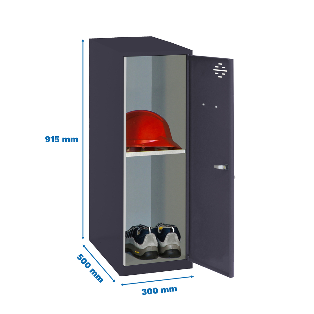 Vestiaire métallique 915x300x500 - Anthracite - SIMON RACK - 8425437116759