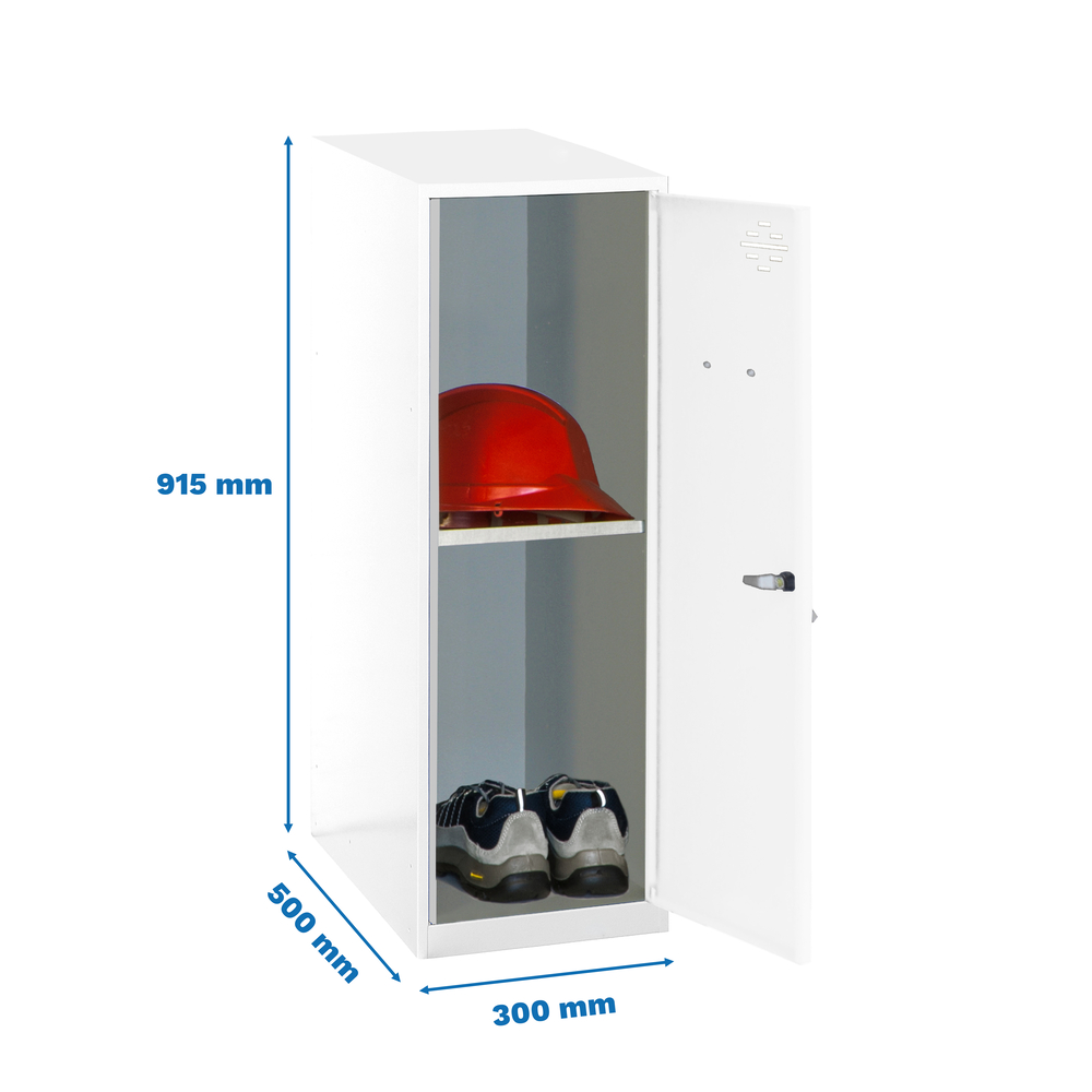 Vestiaire métallique monté 915x300x500 - Bleu - SIMON RACK - 8425437117251