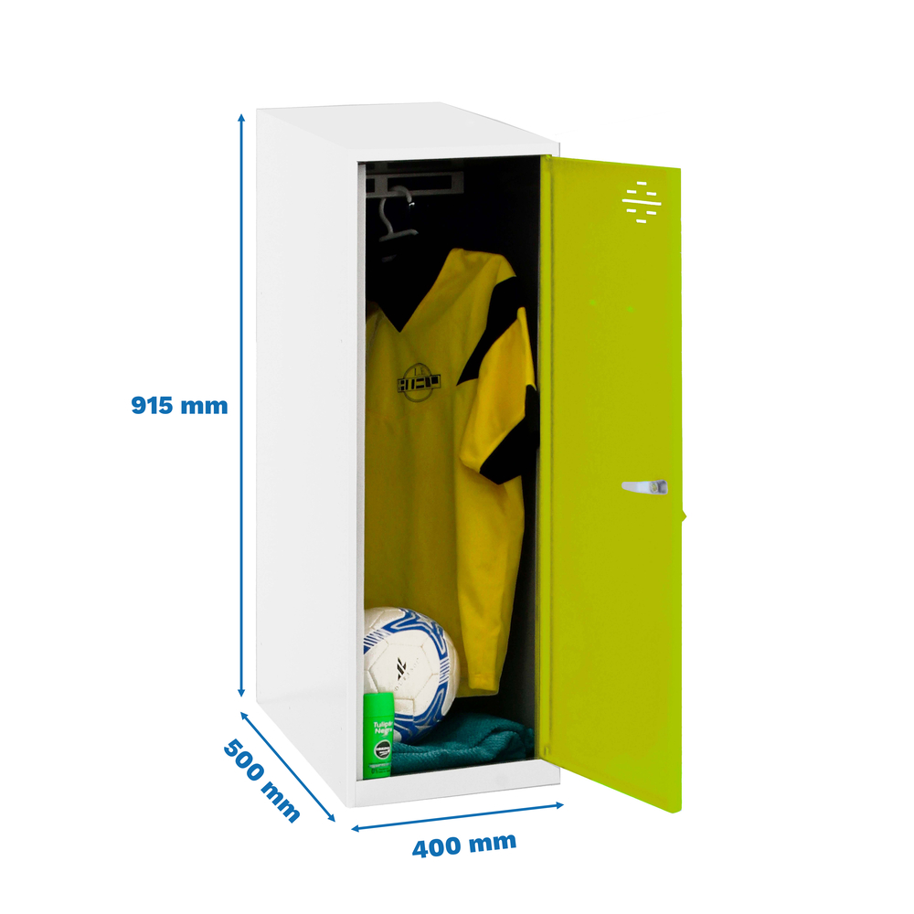 Vestiaire métallique 915x400x500 - Bleu/Vert - SIMON RACK - 8425437118081