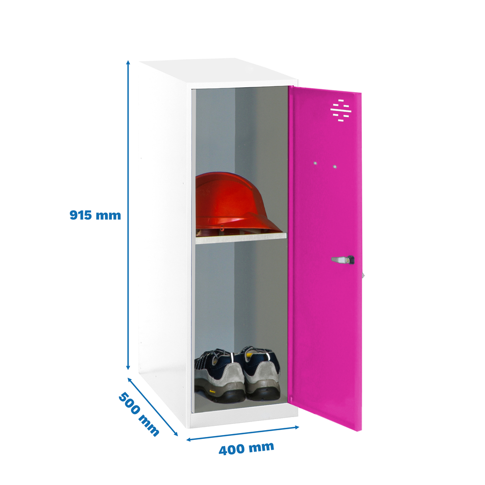 Vestiaire métallique monté 915x400x500 - Bleu - SIMON RACK - 8425437119187