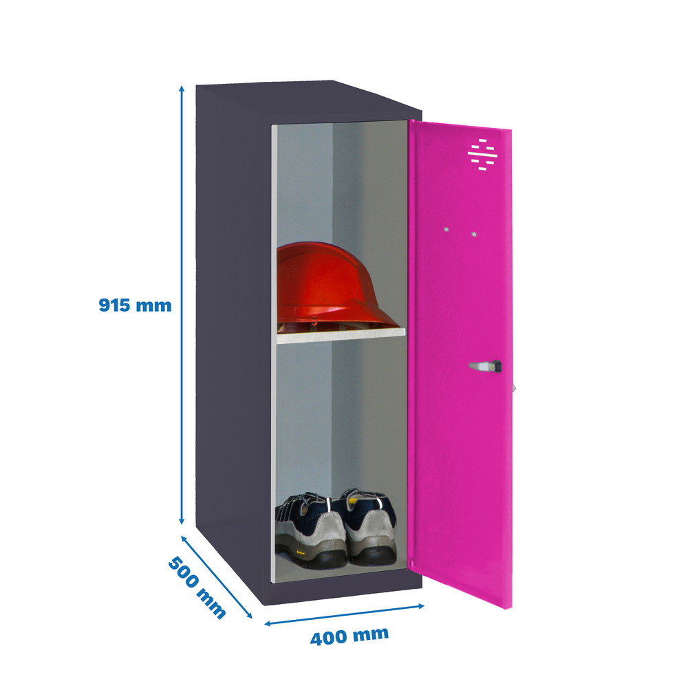 Vestiaire métallique 915x400x500 - Anthracite - SIMON RACK - 8425437119323
