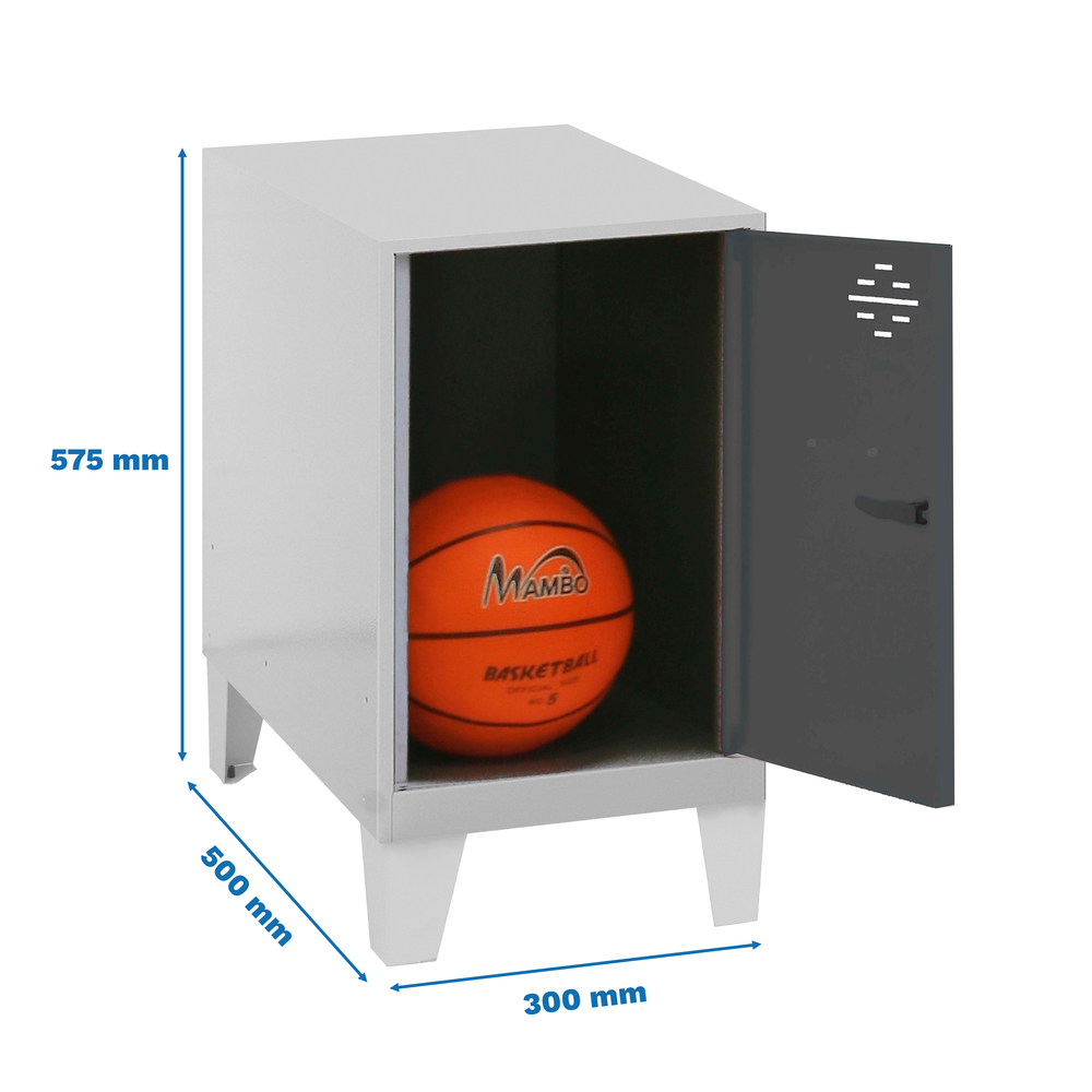 Vestiaire métallique 575x300x500 - Gris - SIMON RACK - 8425437119804