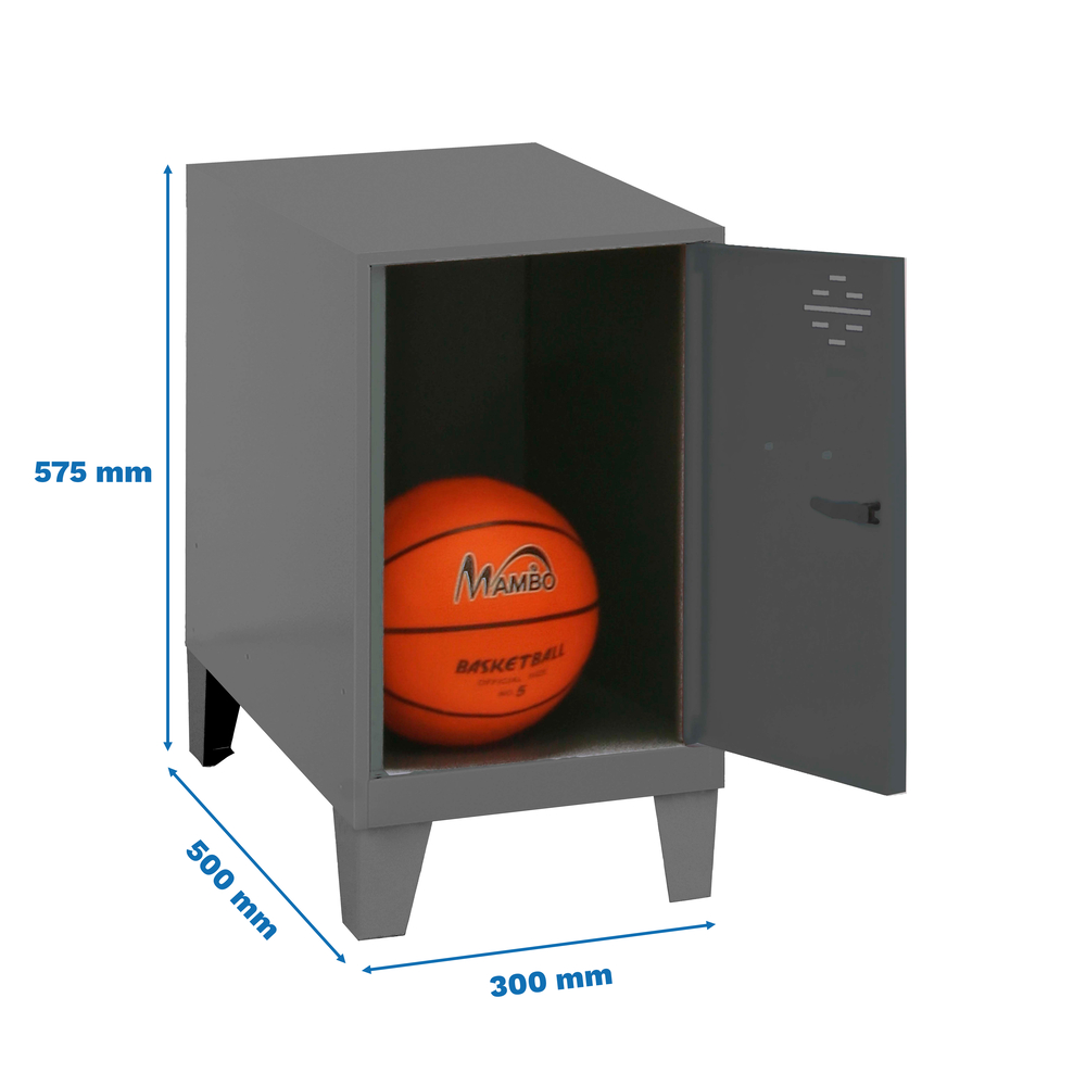 Vestiaire métallique 575x300x500 - Anthracite - SIMON RACK - 8425437119873