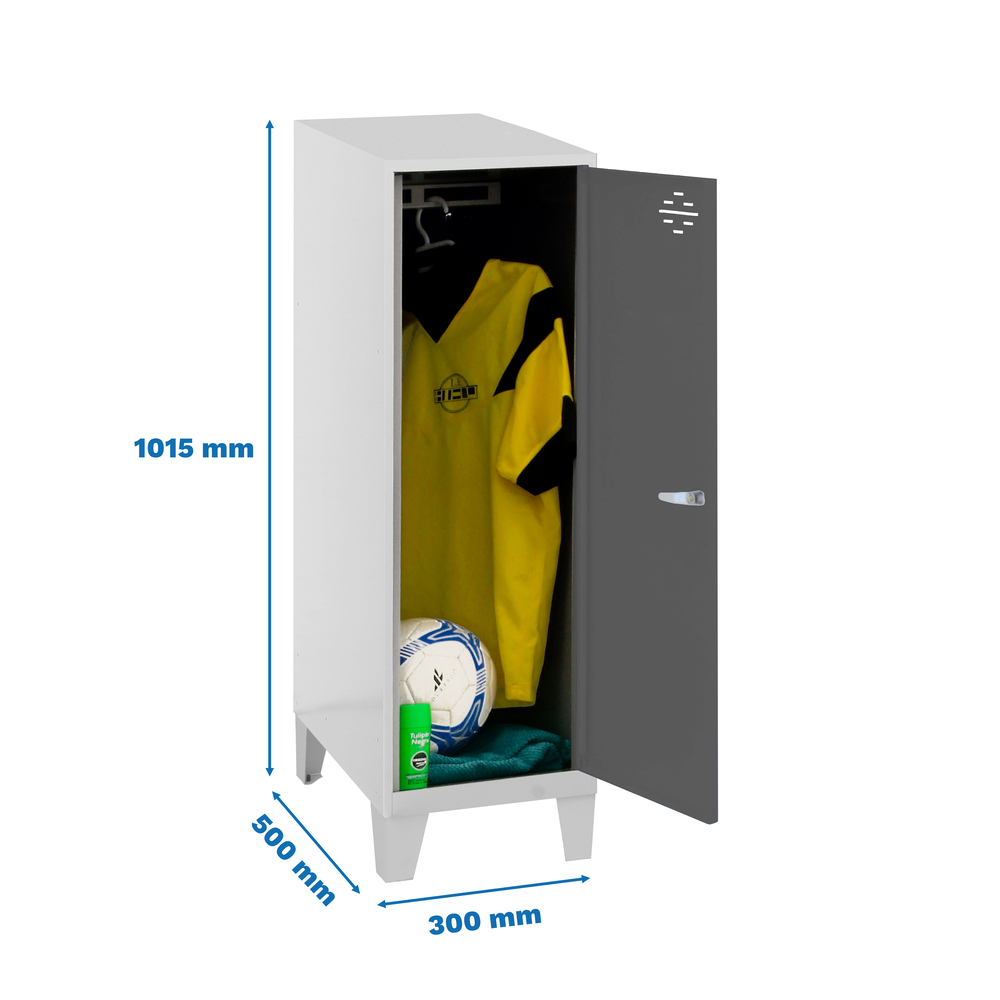 Vestiaire métallique 1015x300x500 - Anthracite - SIMON RACK - 8425437120398