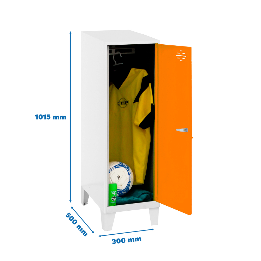 Vestiaire métallique 1015x300x500 - Orange - SIMON RACK - 8425437120411