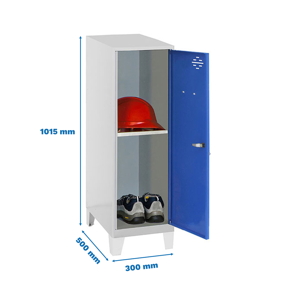 Vestiaire métallique 1015x300x500 - Bleu - SIMON RACK - 8425437120695
