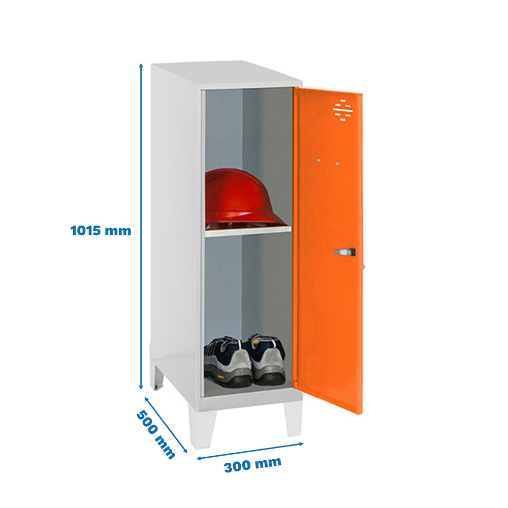 Vestiaire métallique 1015x300x500 - Orange - SIMON RACK - 8425437120725