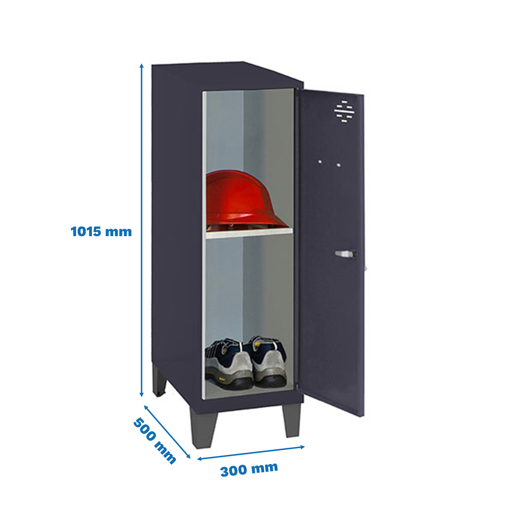 Vestiaire métallique 1015x300x500 - Anthracite - SIMON RACK - 8425437120770