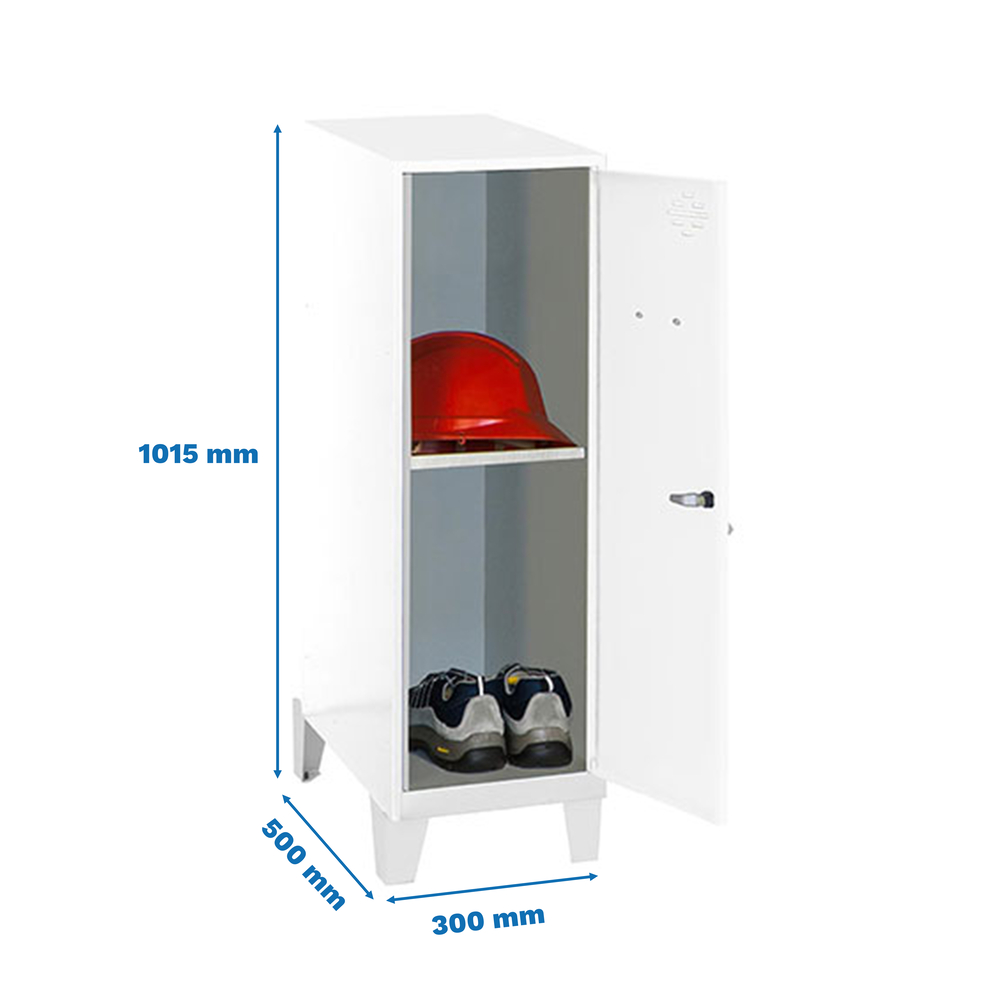 Vestiaire métallique 1015x300x500 - Blanc - SIMON RACK - 8425437120848