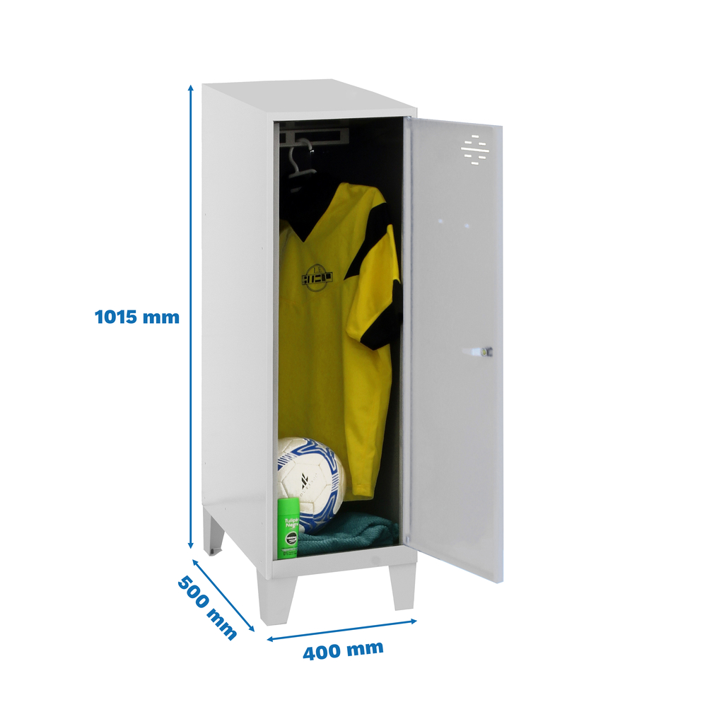 Vestiaire métallique monté 1015x400x500 - Gris - SIMON RACK - 8425437121333