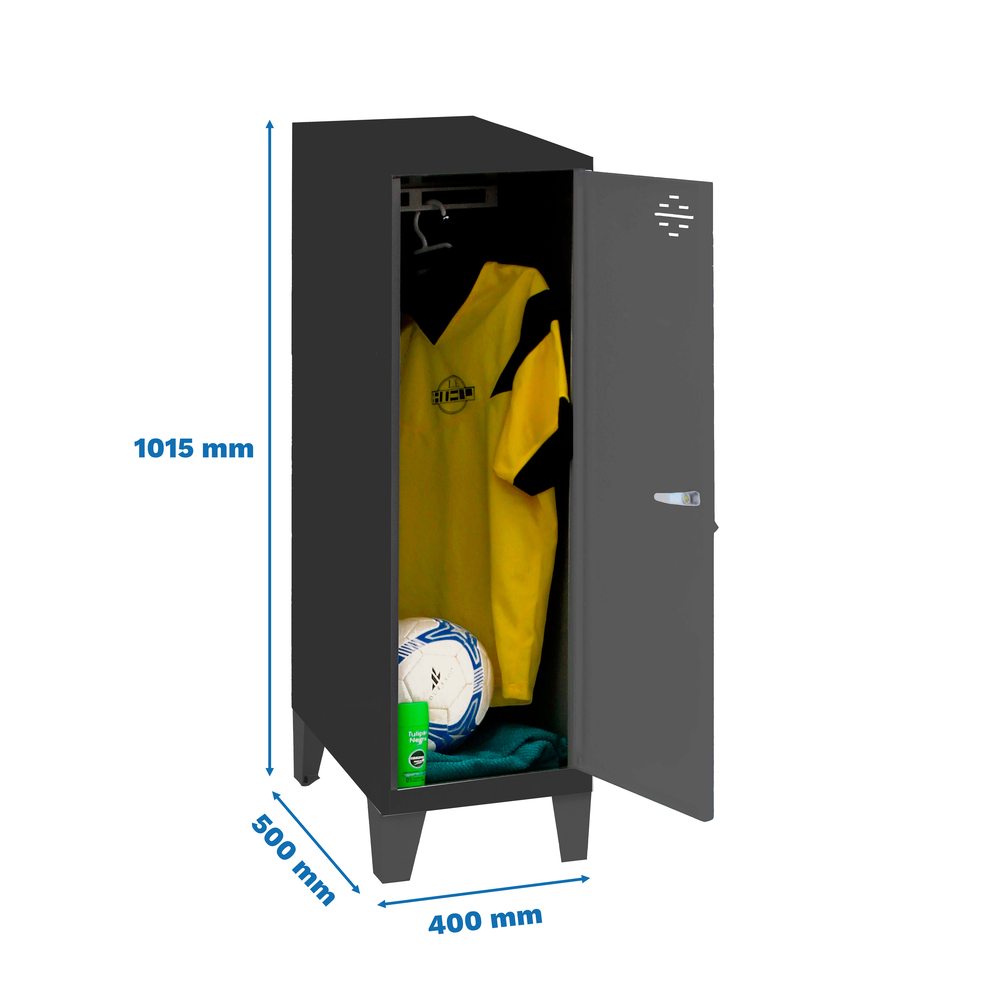 Vestiaire métallique monté 1015x400x500 - Anthracite - SIMON RACK - 8425437121432