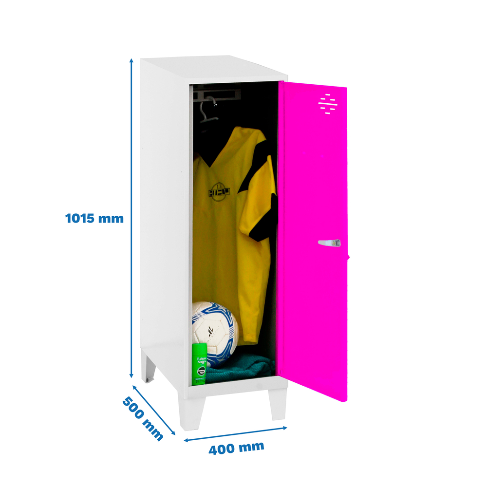 Vestiaire métallique monté 1015x400x500 - Bleu - SIMON RACK - 8425437121524