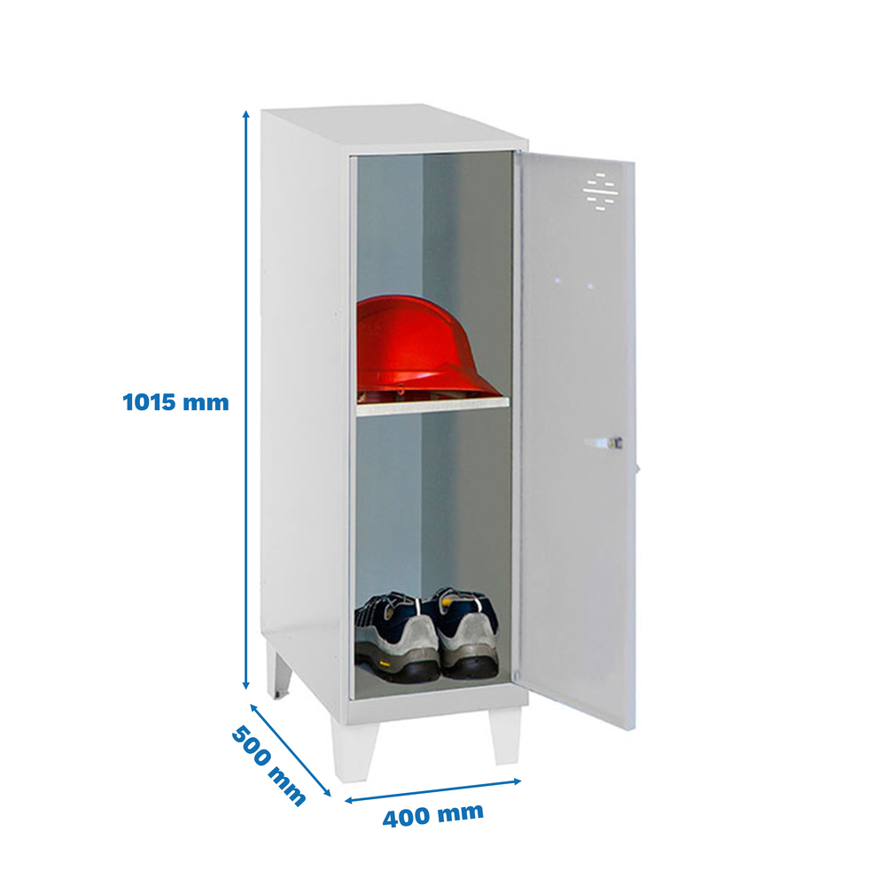 Vestiaire métallique monté 1015x400x500 - Gris - SIMON RACK - 8425437121777