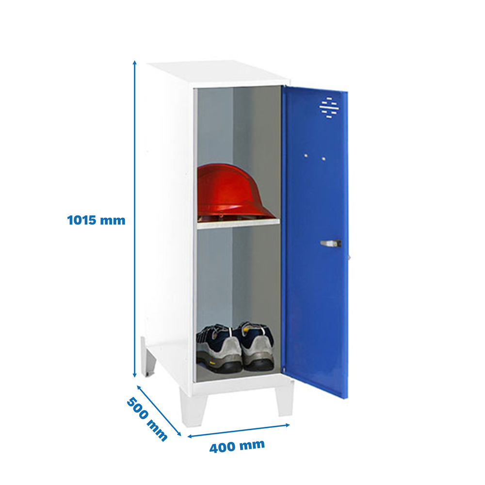 Vestiaire métallique 1015x400x500 - Bleu - SIMON RACK - 8425437122149