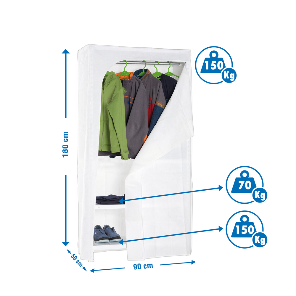Rayonnage léger tri de bouteille sans vis 1800x900x500 - 3 niveaux Blanc - SIMON RACK - 8435104920275