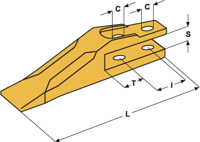 DENT A FOURCHES TYPE KUBOTA - E19