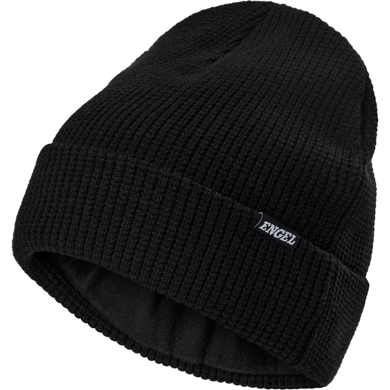 Bonnet tricoté avec effets point de groseilles noir ENGEL - 9093-18 20 