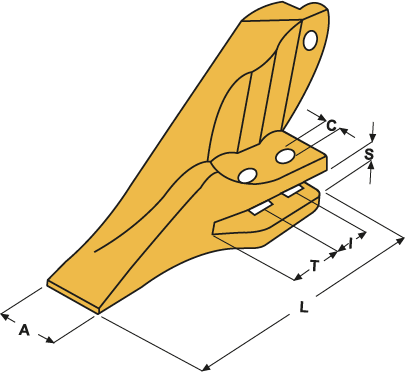 Dents à fourches gauches type case-new-holland  - E29L