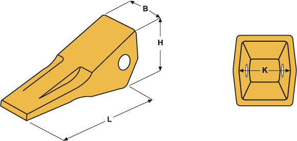 Dents ripper type caterpillar  - E362C