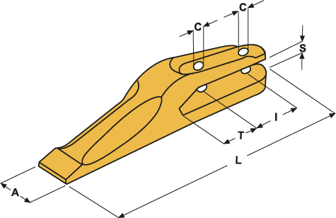 Dents à fourches type fiat  - E37